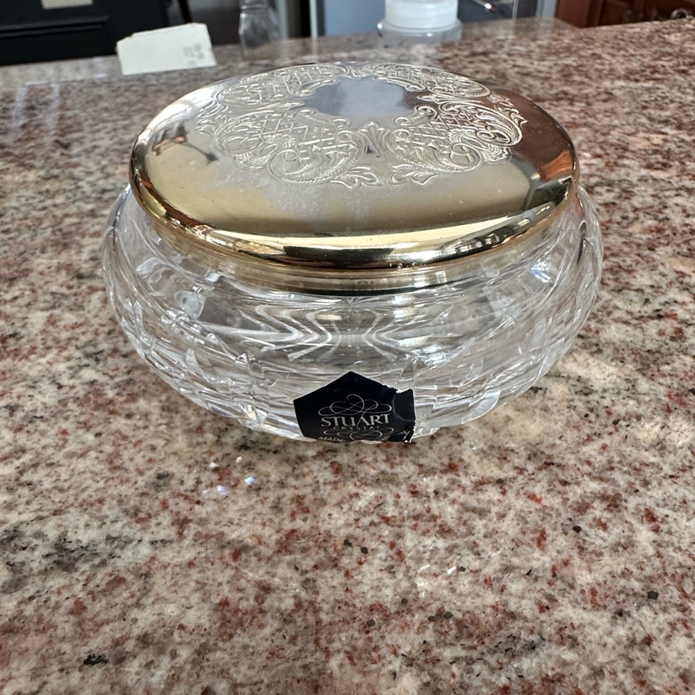 Stuart Crystal Jar with Lid